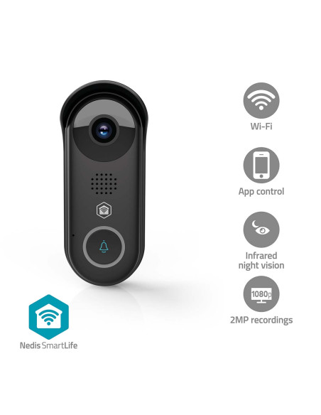 Nedis WIFICDP11BK Vidéophone SmartLife
