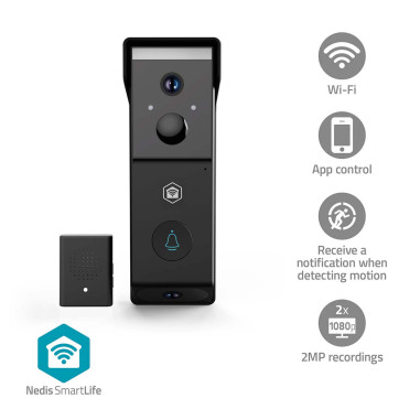 Nedis WIFICDP31BK Vidéophone SmartLife