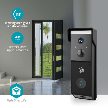 Nedis WIFICDP31BK Vidéophone SmartLife