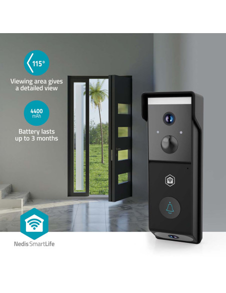 Nedis WIFICDP31BK Vidéophone SmartLife