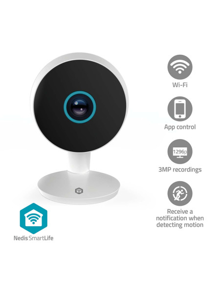 Nedis WIFICI08CWT Caméra intérieure SmartLife