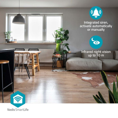 Nedis WIFICI08CWT Caméra intérieure SmartLife
