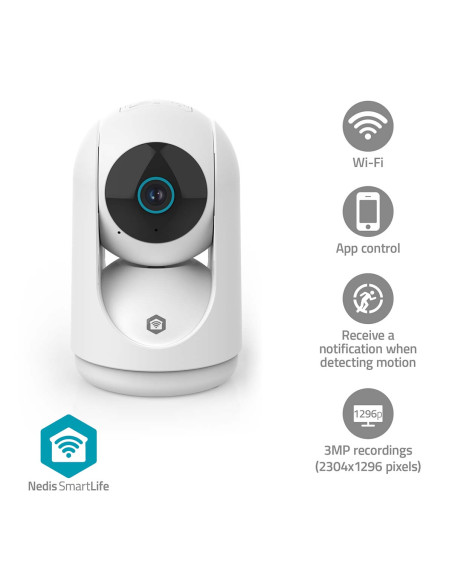 Nedis WIFICI23CWT Caméra intérieure SmartLife