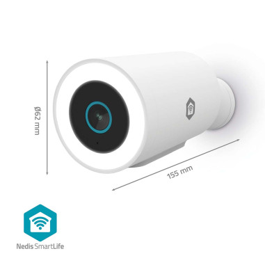 Nedis WIFICO15CWT Caméra extérieure SmartLife