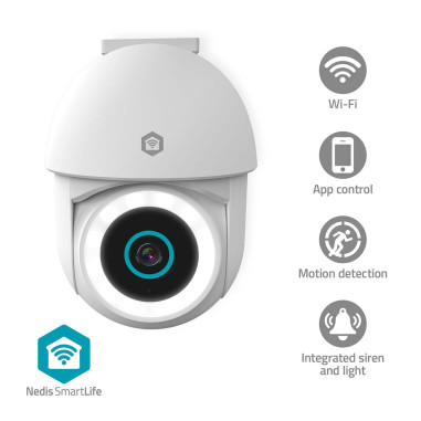 Nedis WIFICO22CWT Caméra extérieure SmartLife
