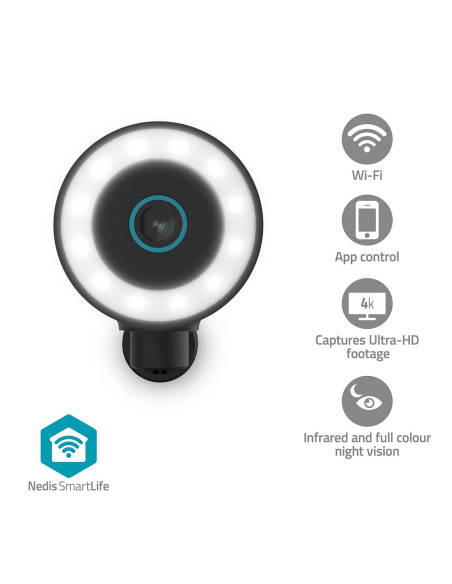 Nedis WIFICO41CBK Caméra extérieure SmartLife