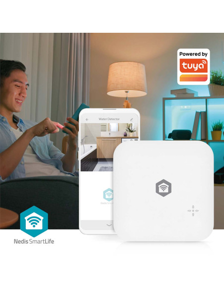 Nedis WIFIDW11WT SmartLife Détecteur d'eau