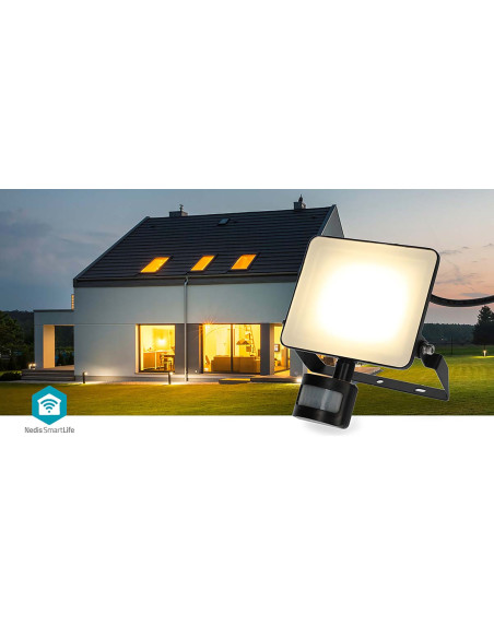Nedis WIFILOFS21FBK Lampe d'extérieur Smartlife