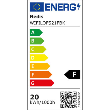 Nedis WIFILOFS21FBK Lampe d'extérieur Smartlife