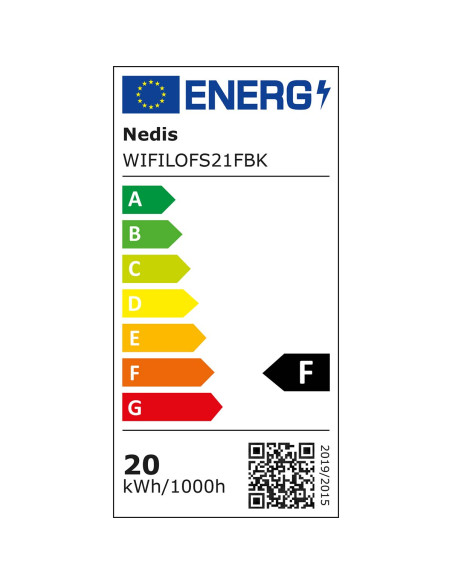 Nedis WIFILOFS21FBK Lampe d'extérieur Smartlife