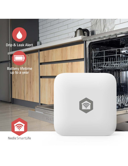 Nedis ZBSW11WT SmartLife Détecteur d'eau