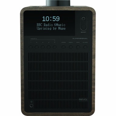 REVO 641149 SuperSignal DAB+ / FM / Bluetooth Combo Radio Walnut-Black