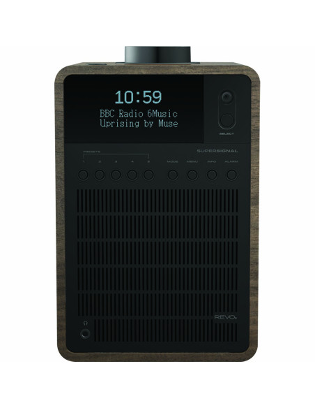 REVO 641149 SuperSignal DAB+ / FM / Bluetooth Combo Radio Walnut-Black
