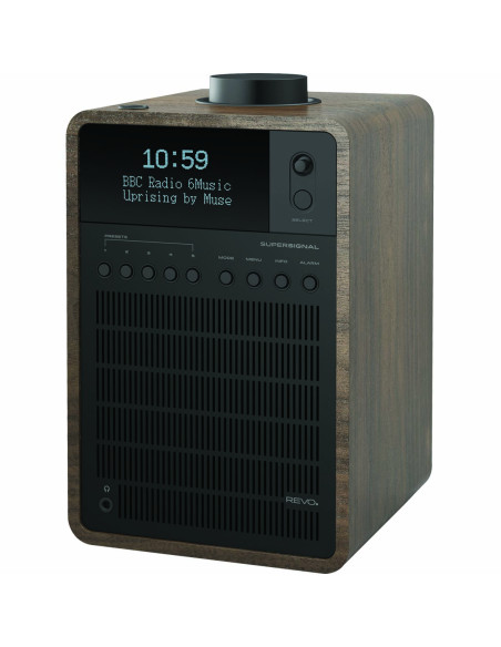 REVO 641149 SuperSignal DAB+ / FM / Bluetooth Combo Radio Walnut-Black
