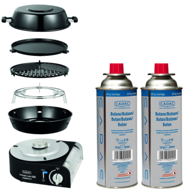PACK CADAC Barbecue à gaz + Cartouche de gaz