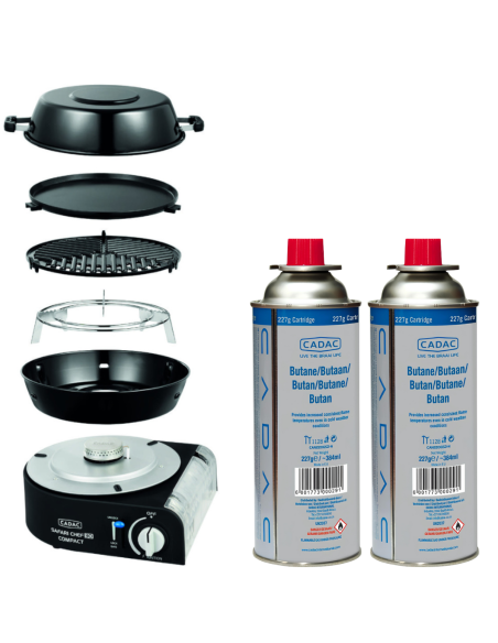 PACK CADAC Barbecue à gaz + Cartouche de gaz