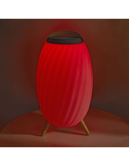 Nedis SPBT35810WT Haut parleur Bluetooth avec lumière d'ambiance