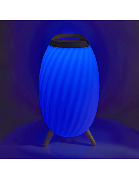 Nedis SPBT35810WT Haut parleur Bluetooth avec lumière d'ambiance