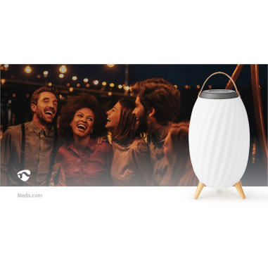 Nedis SPBT35810WT Haut parleur Bluetooth avec lumière d'ambiance