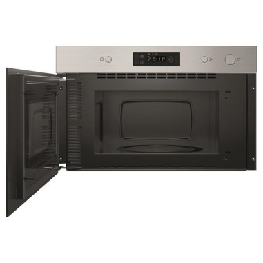 INDESIT Micro-ondes encastrable, inox, solo, 22 L, plateau 25 cm, décongélation