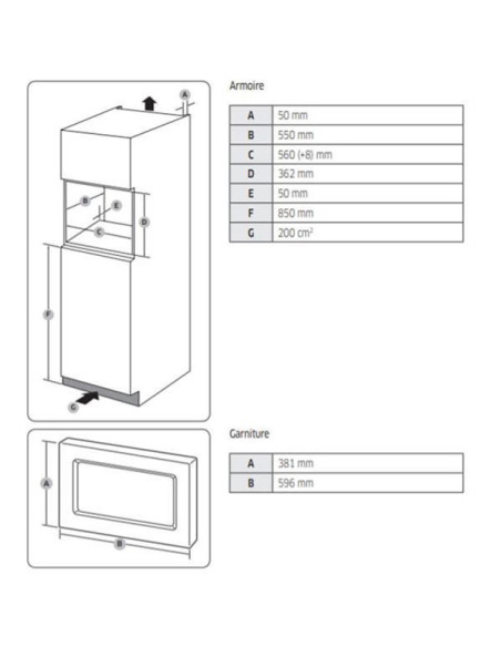 Micro-ondes encastrable SAMSUNG - MS20A7013AB