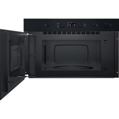 INDESIT Micro-ondes encastrable, noir, solo, 22 L, plateau 25 cm, décongélation