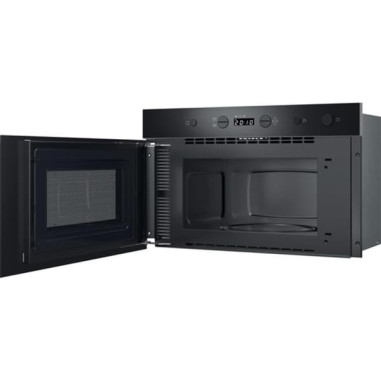 INDESIT Micro-ondes encastrable, noir, solo, 22 L, plateau 25 cm, décongélation