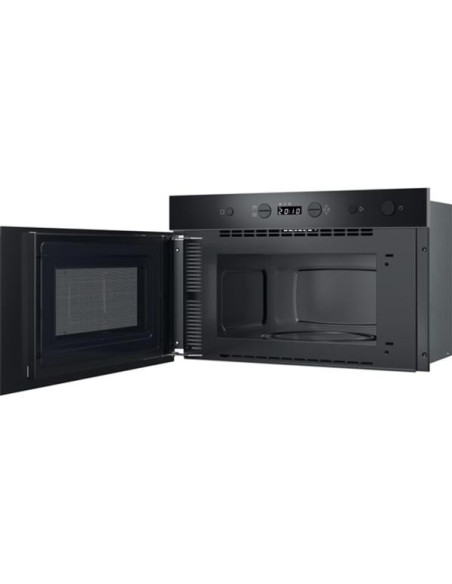 INDESIT Micro-ondes encastrable, noir, solo, 22 L, plateau 25 cm, décongélation