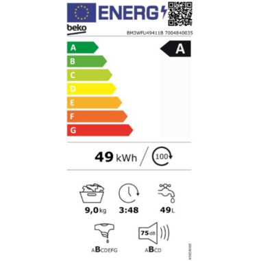 BEKO Lave-linge frontal BM3WFU49411B