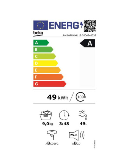BEKO Lave-linge frontal BM3WFU49411B