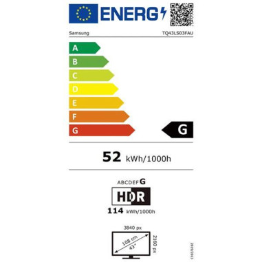 SAMSUNG TV LED UHD 4K - TQ43LS03FAUXXC