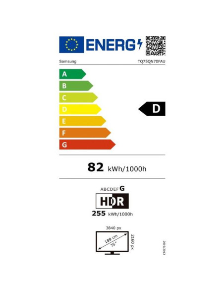 SAMSUNG TV Mini-LED 4K - TQ75QN70FAUXXC