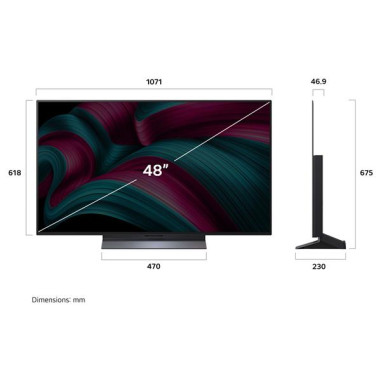 LG TV OLED 4K - OLED48C56LB