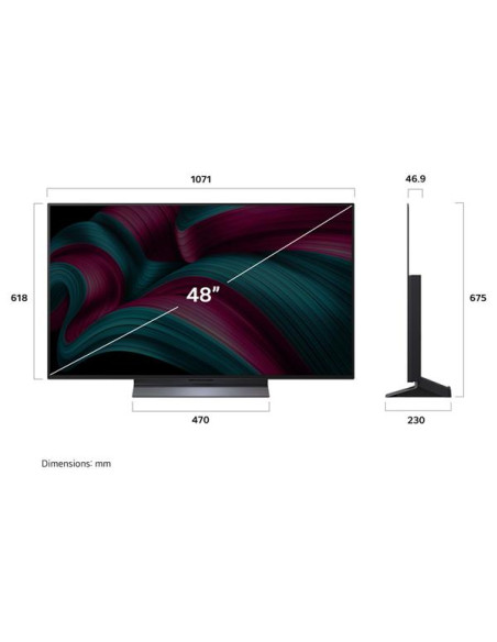 LG TV OLED 4K - OLED48C56LB
