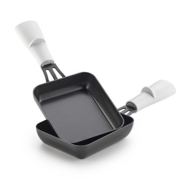 LAGRANGE RACLETTE TRANSPARENCE 4 PERS VERRE TREMPE BLANC GRIS