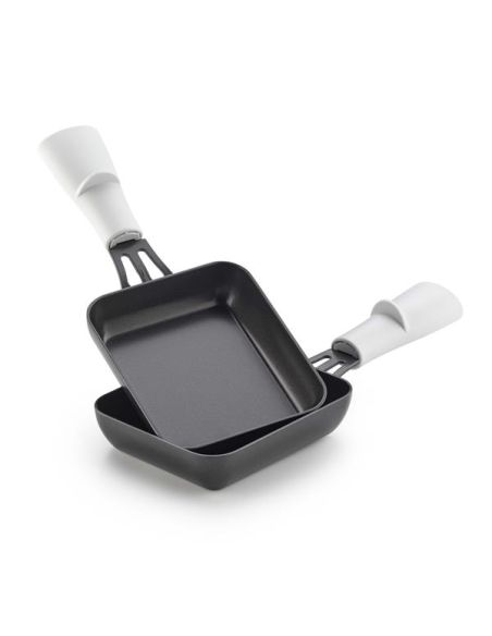 LAGRANGE RACLETTE TRANSPARENCE 4 PERS VERRE TREMPE BLANC GRIS
