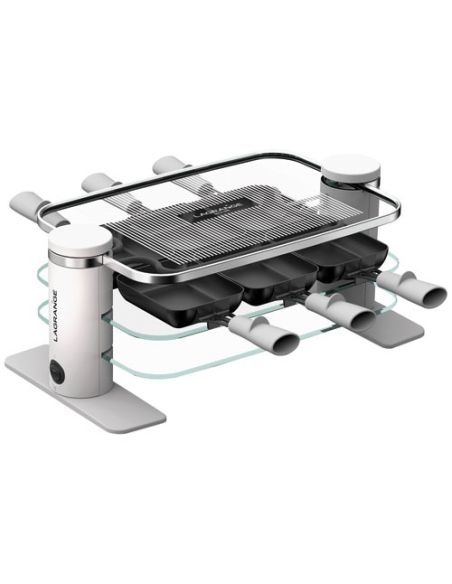 LAGRANGE RACLETTE TRANSPARENCE 6 PERSVERRE TREMPE BLANC GRIS