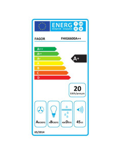 Hotte décorative murale FHIG6600A++ 2