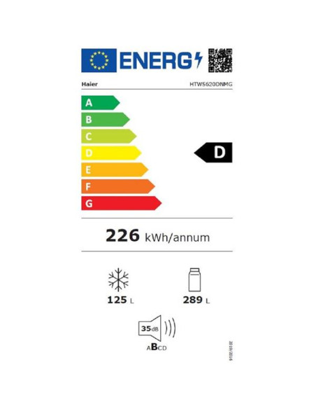 HAIER Réfrigérateur combiné HTW5620DNMG