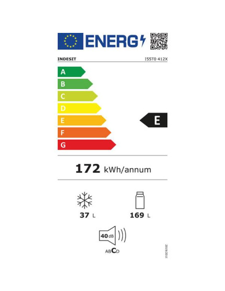 INDESIT Réfrigérateur 2 portes I55T0412X