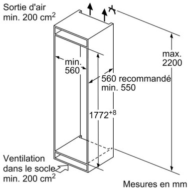 Réfrigérateur combiné KI87VVFE1