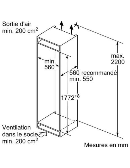 Réfrigérateur combiné KI87VVFE1