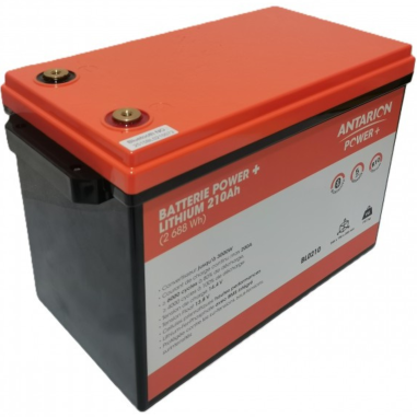 ANTARION Batterie Lithium 210Ah POWER + Connectée - Camping-car