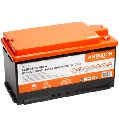 ANTARION Batterie Lithium 165Ah POWER + Connectée - Camping-car
