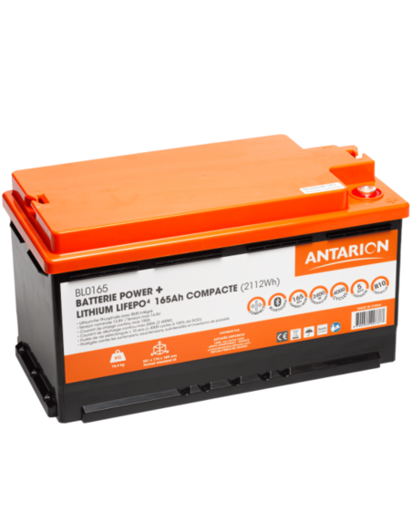 ANTARION Batterie Lithium 165Ah POWER + Connectée - Camping-car