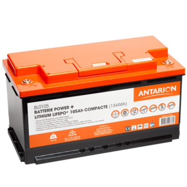ANTARION Batterie Lithium 105Ah POWER +Connectée avec Chauffage
