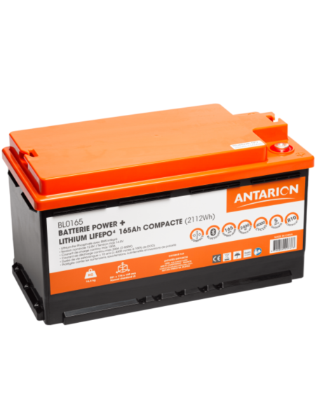 ANTARION Batterie Lithium 165Ah POWER + Connectée avec Chauffage