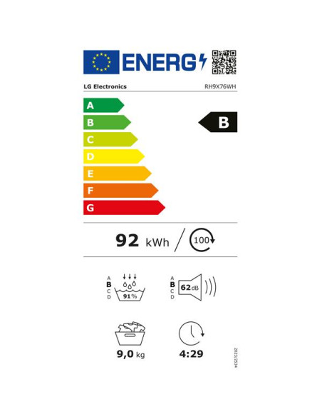 LG Sèche-linge RH9X76WH