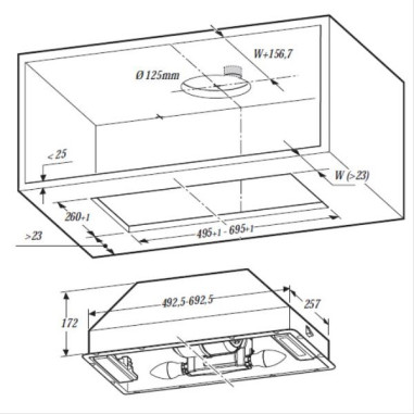 Groupe filtrant avec moteur WCT64FLSX