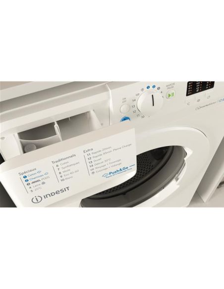 INDESIT MAL posable, Front, INNEX STEAM, Blanc, 10 KG, 1400 trs, Classe énergie